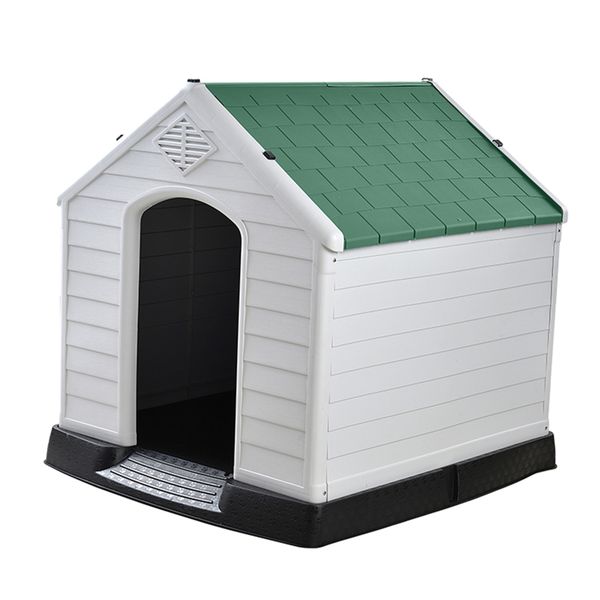 Indoor Outdoor Plastic Waterproof Dog House Kennel - M