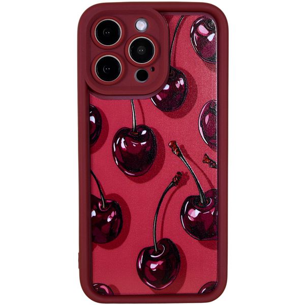 Phone Case With Cherry Gloss Finish - Compatible with 15 Pro Max - Red
