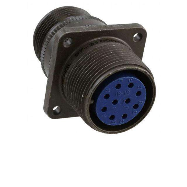 XY3100A-18-1S: MIL-DTL-5015 Square Flange Female Circular Connector