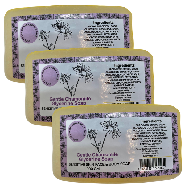 Chamomile infused baby, body and face glycerine soap 100gm
