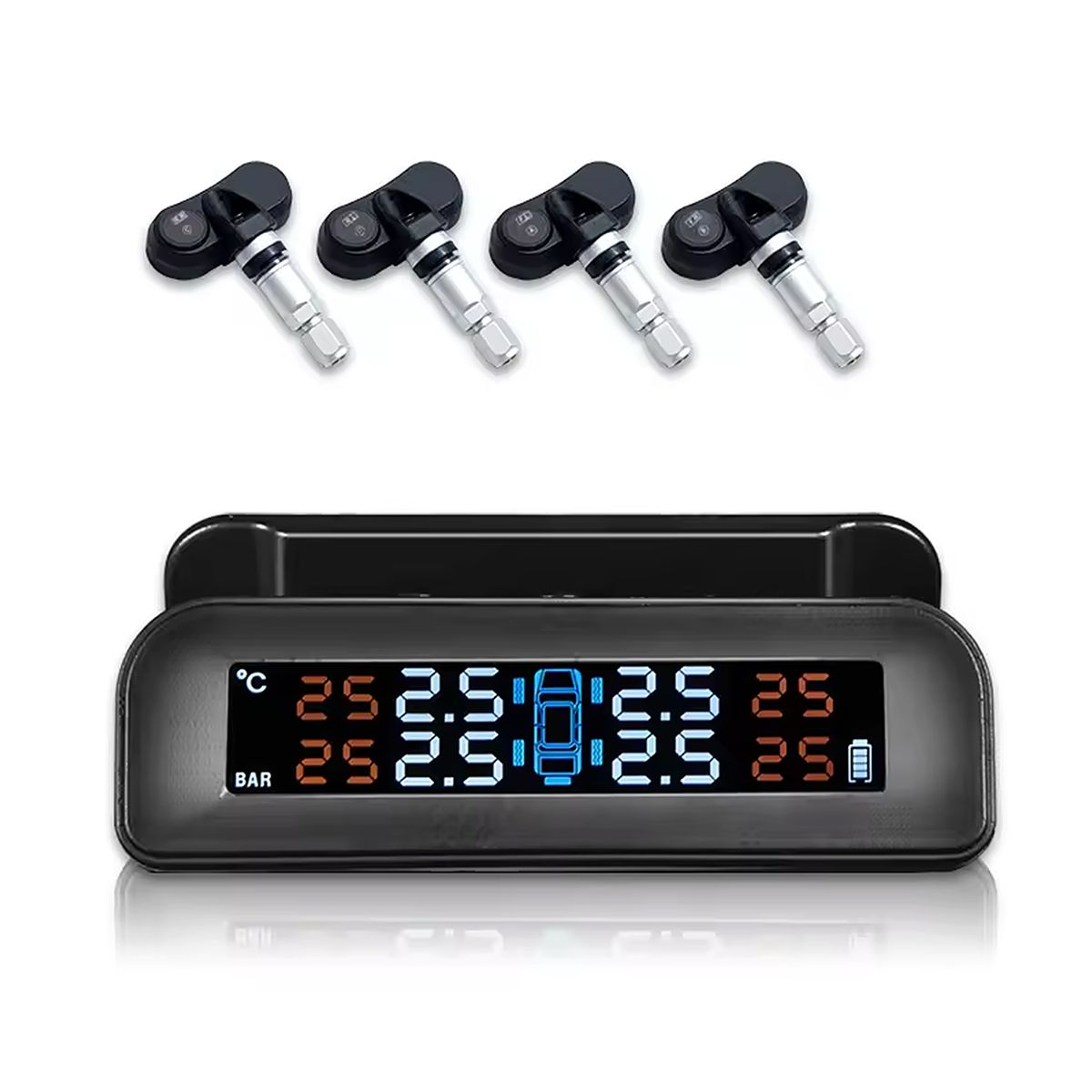 Tire Pressure Monitoring System TPMS Wireless Solar Charger4Internal Sensor