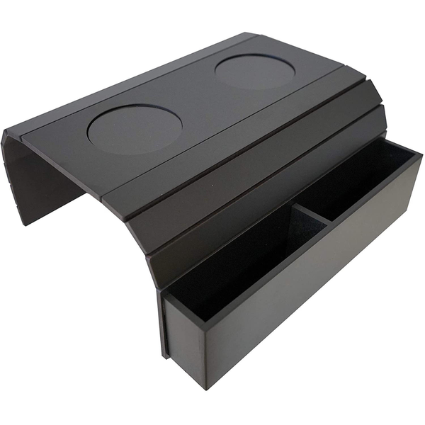 Bestby - Bamboo Sofa Armrest Storage Organizer with Cup Holder &amp; Pockets