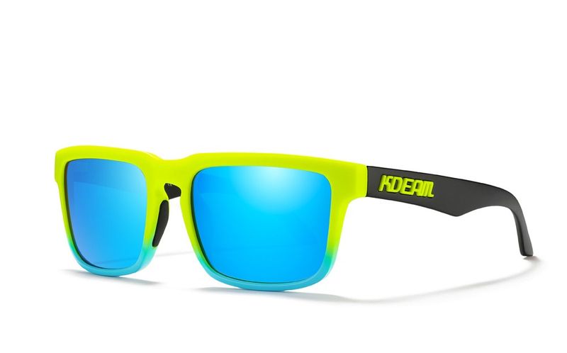 KDEAM KD332-C42 Mirrored Ice Blue Lens Polarized Sunglasses