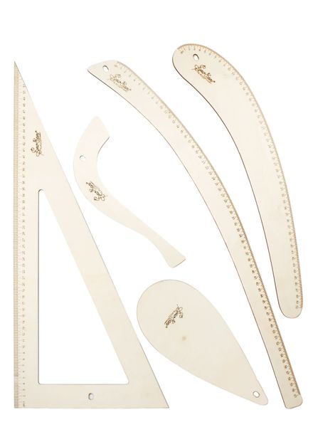 SEW EASY Wooden Tailor's Ruler Set - Set of 5
