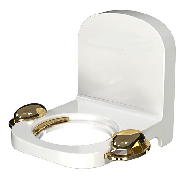 Adhesive Wall Mount Shampoo Bottle Holder No Drill Bathroom Storage Rack