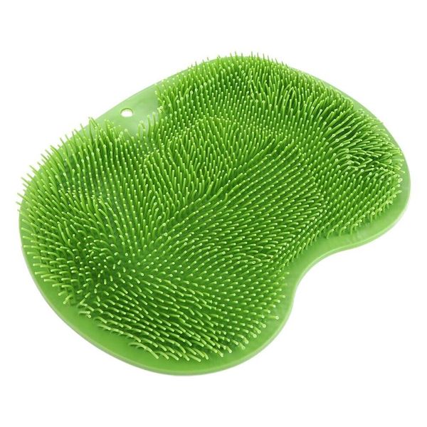 Shower Foot and Back Scrubber and Massaging Mat -Green