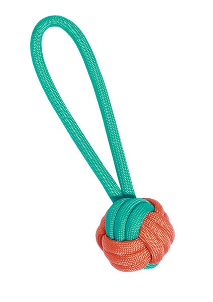Large Interactive Pet Dog Tug-Of-War Cotton Knotted Ball With Rope Handle