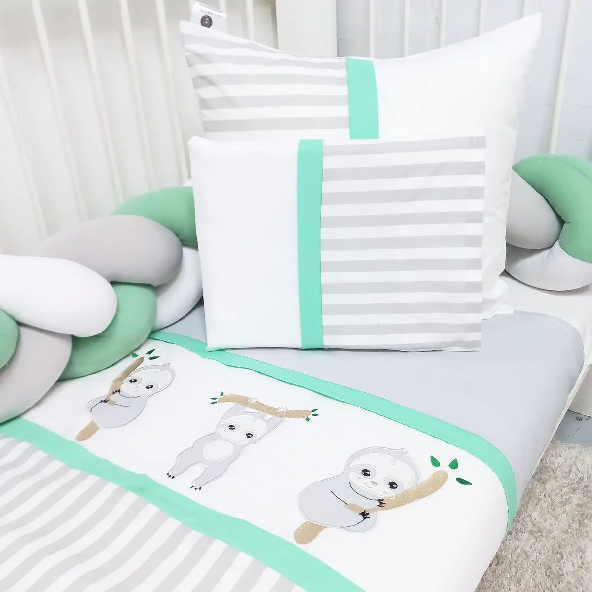 Sloth baby sale crib set