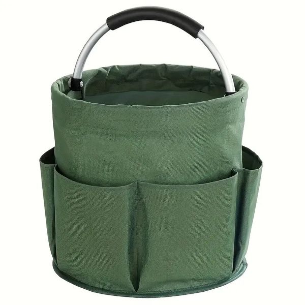 Portable Foldable Picnic Basket Garden Tool Basket Outdoor Travel Storage