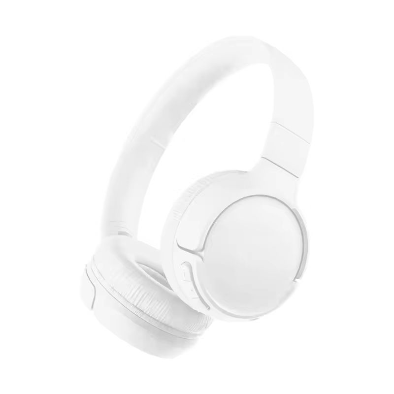 Wireless Bluetooth Noise Reduction Headphones White suitable for sport wear