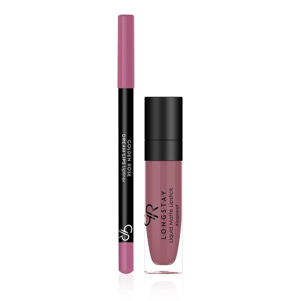 Golden Rose Matte Lip Kit - Blush Pink