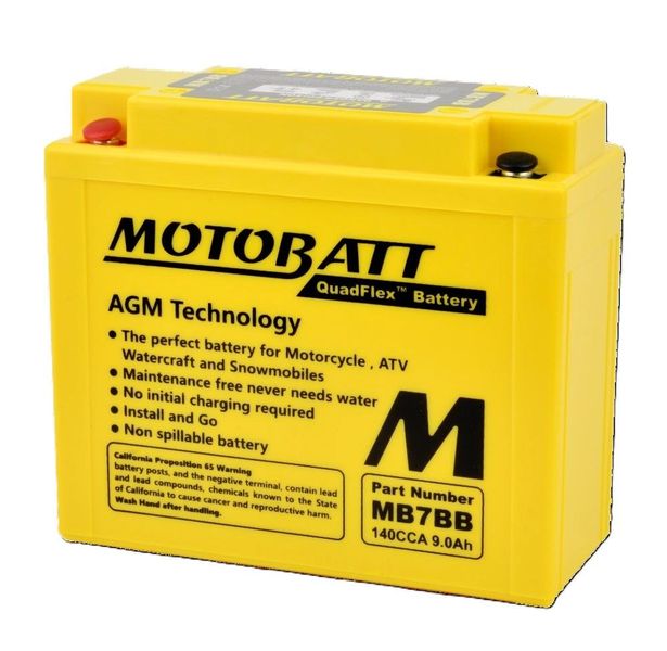 MOTOBATT Motorcycle Battery MB7BB