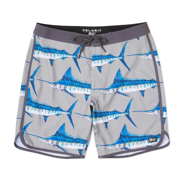 Pelagic - Men's High Spot Shorts - 18" - Goione Marlin Grey