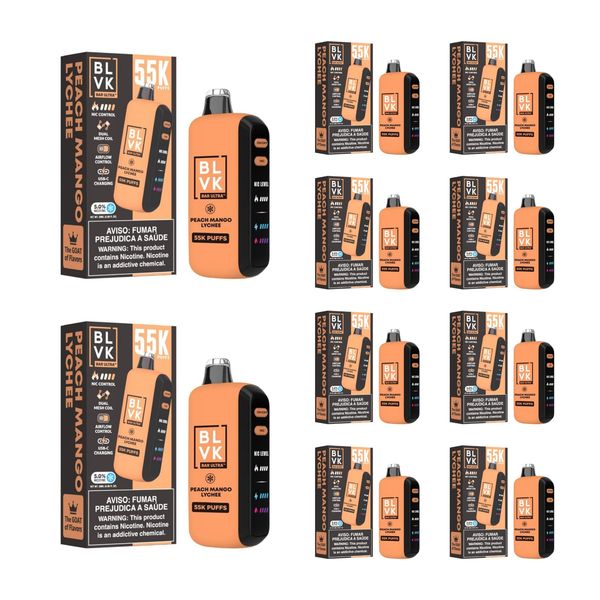 BLVK Ultra MMF 55000 Puffs Dispo Vape - Peach Mango Lychee (Pack of 10)