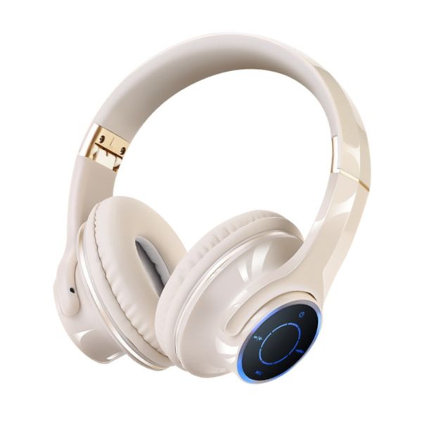 A07 Bluetooth Headset,Noise Canceling Overhead Headphones With Mic - White