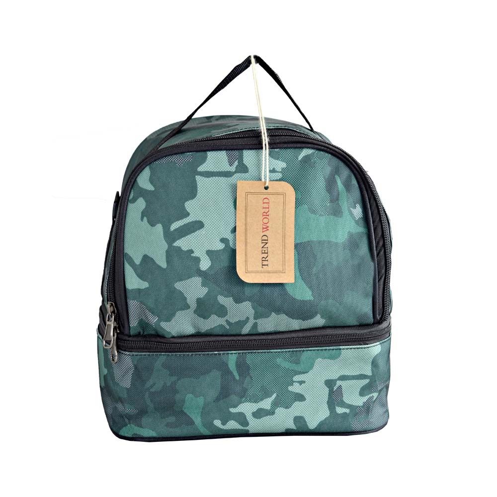 Trendworld Lunch Bag With Front Pocket and Detachable Shoulder Strap