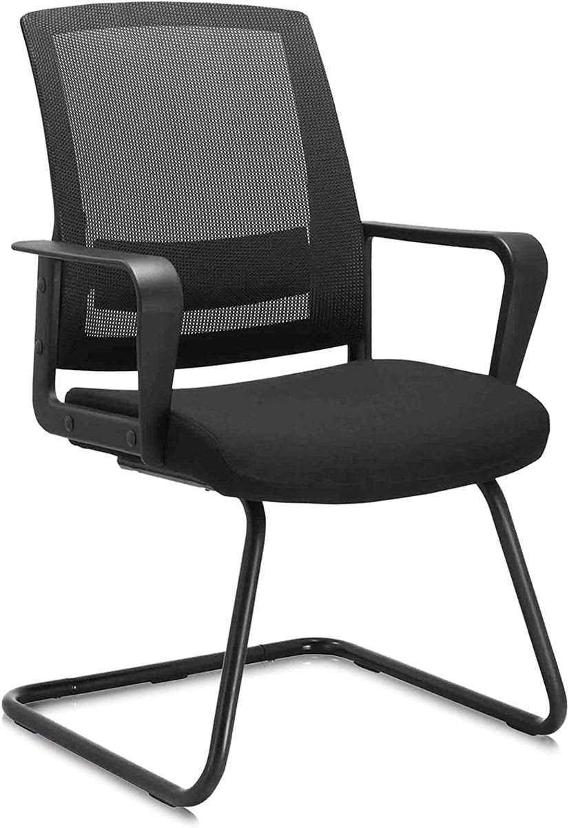 Office Guest Chair with Lumbar Support and Mid Back Mesh Space Air Grid Shop Today. Get it