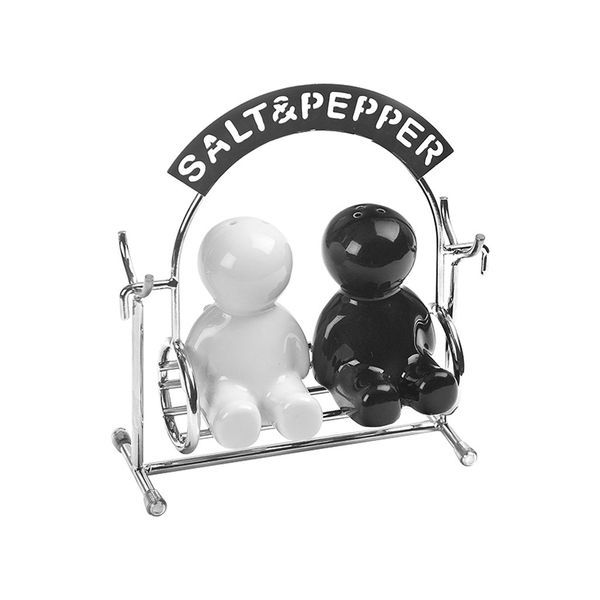 Ceramic Salt &amp; Pepper Set - Swing