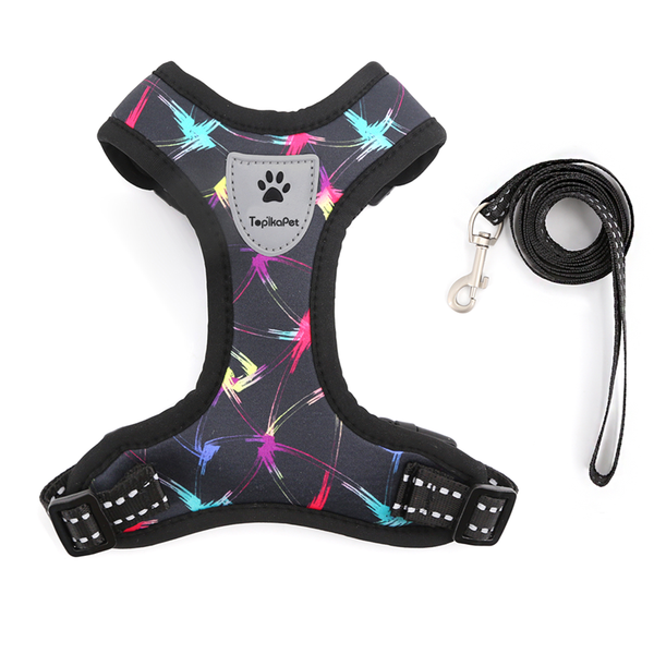 Topika Escape Proof Cat Harness and Leash Set, Adjustable Soft Fabric