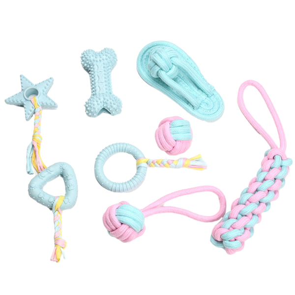 Puppy Teething Chew Toys Dog Rope Toys for Aggressive Chewers Safe &amp; Sturdy