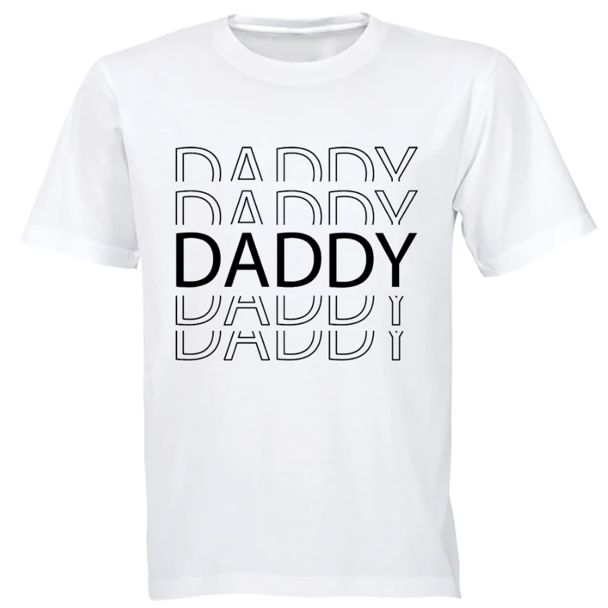 Daddy v4 Birthday Christmas Father's Day Gift TShirt - White | Shop ...