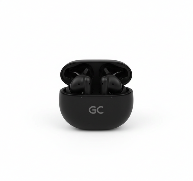 Wireless Ear Pods Bluetooth 5.3 With Charging Case Black