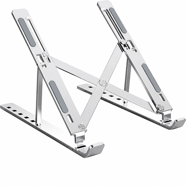 SKY-TOUCH Adjustable Laptop Stand - Foldable Aluminum Holder for Desk