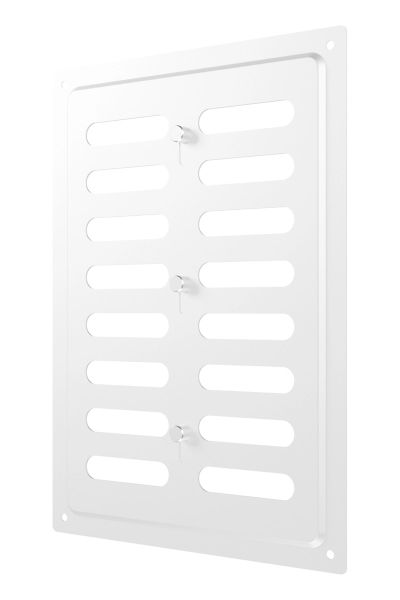 Ventilation grille airflow adjustable 170 x 240mm White