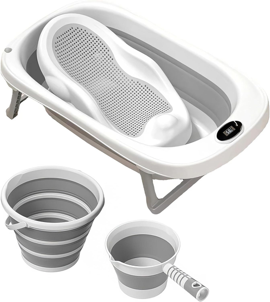 New Born/Toddler Folding Bathtub Set 3Piece