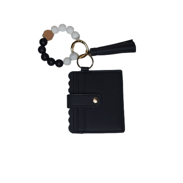 Card Wallet with Silicone Wristlet Bangle