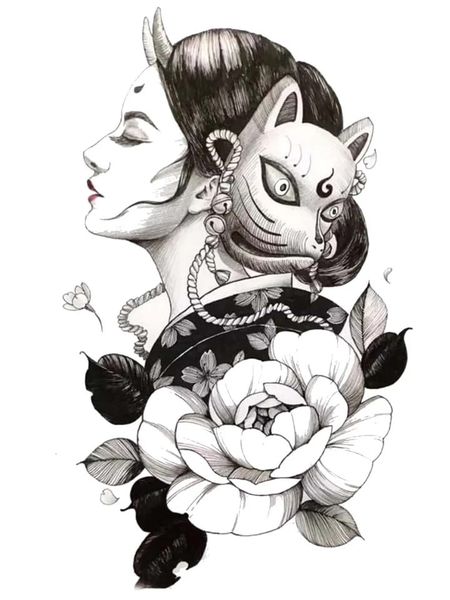 Rosy Lady Cat Temporary Tattoos - 2 Sheets