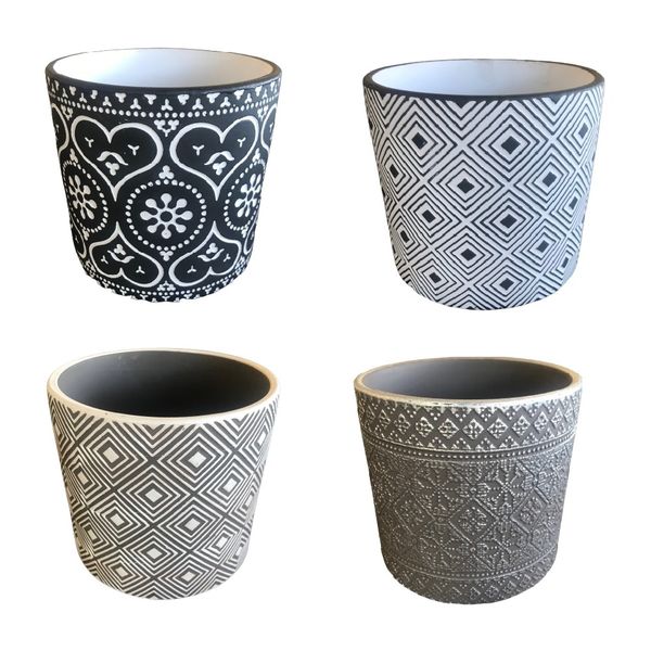 Ceramic Plant Pots - Set of 4