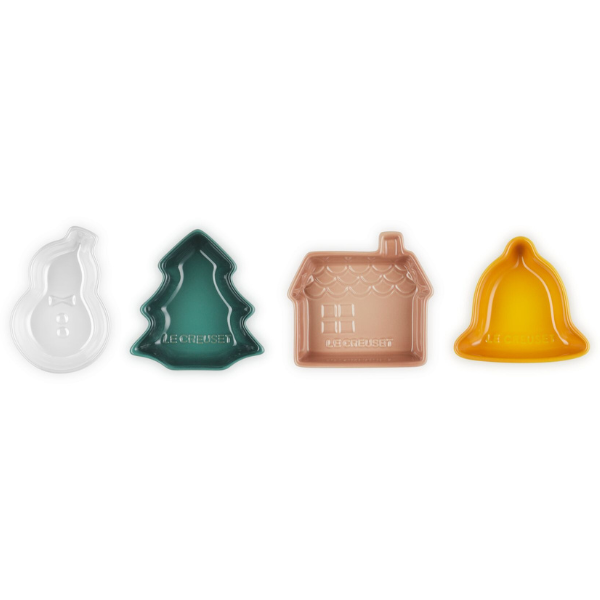 Le Creuset Stoneware Set of 4 Festive Mini Dishes