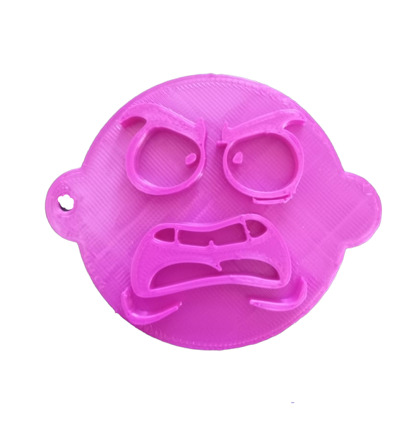 Hubbe Cookie Embosser - Angry Face