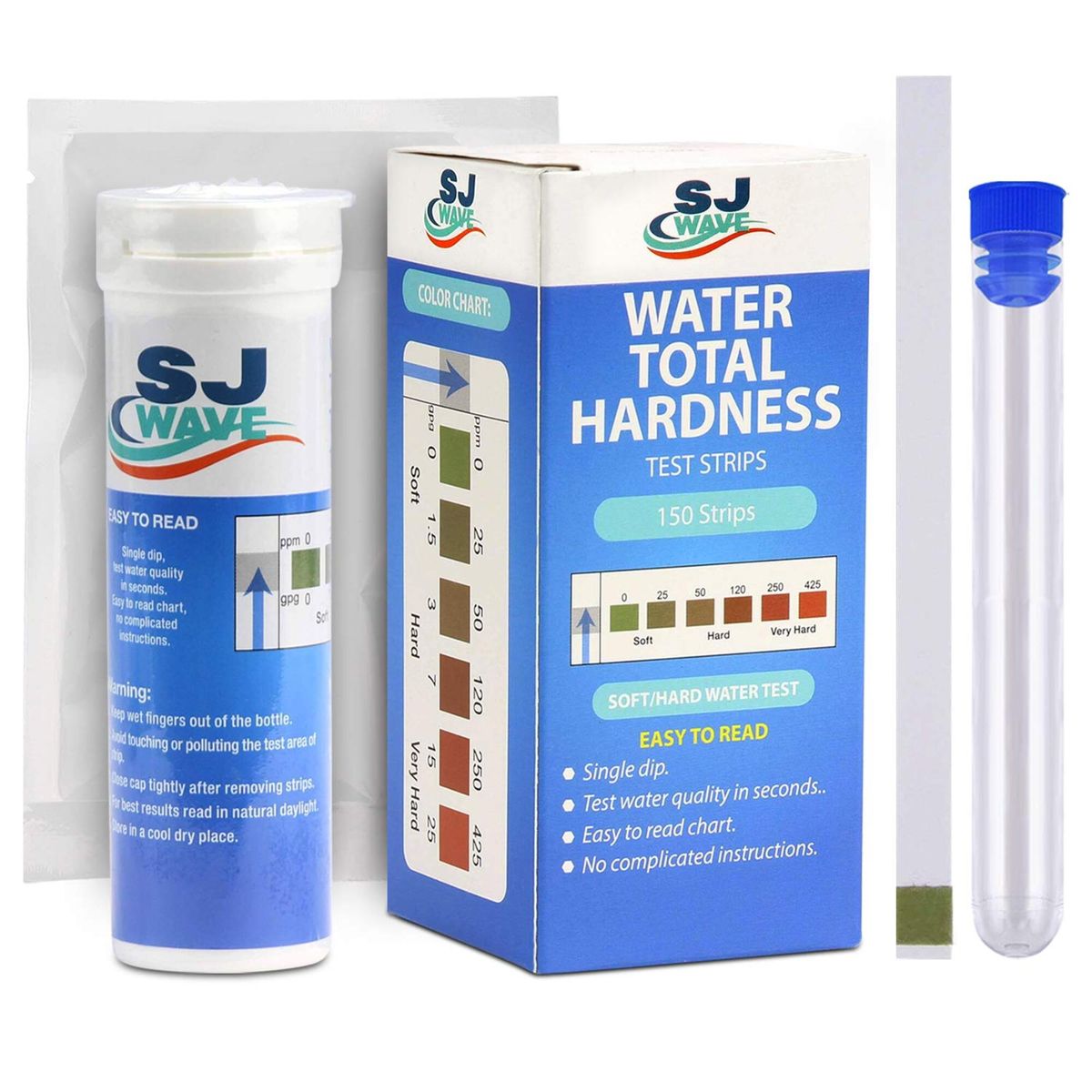 Sj Wave Water Total Hardness Test Strip Kit 150s Shop Today Get It Tomorrow 2404