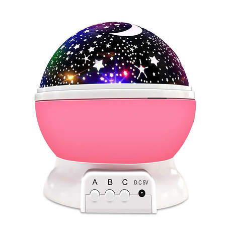 2-in-1 Galaxy Night Light & Projector with 360 Rotation & Multiple