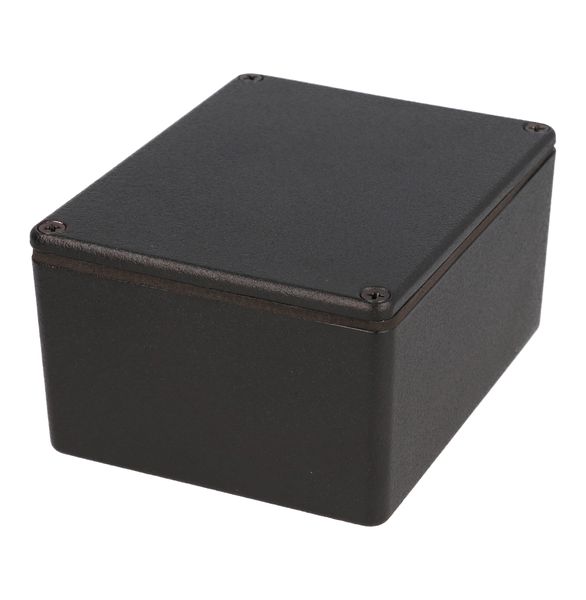 1550WCBK Black Diecast Aluminium Enclosure 115x90x51mm IP66 Water Resistant