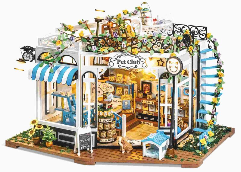 Know Me Pet Store DIY Miniature House Kit