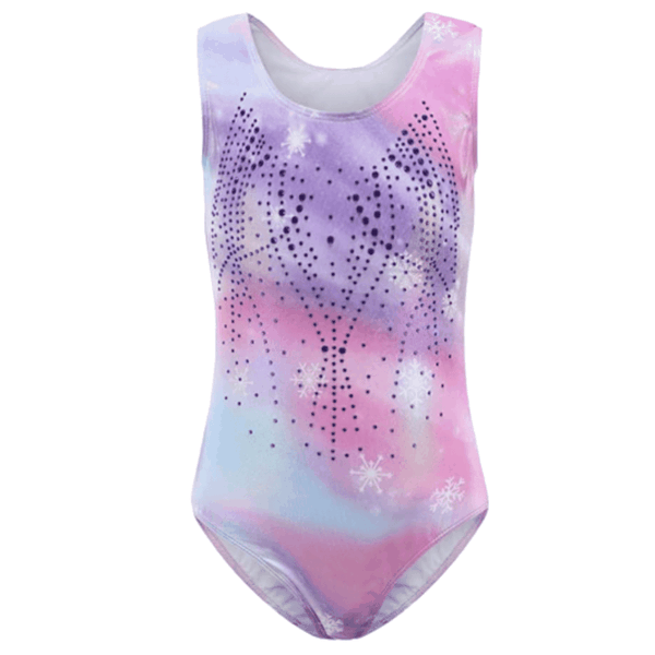 Snowflake Ombre Rhinestone Leotard