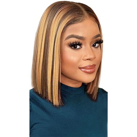 4 27 Straight Lace Front Wig 13x4 Ombre Highlight Wig 12 inch 22 Inches