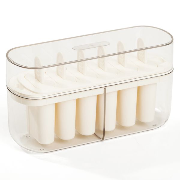Chenshia Ice Lolly Popsicle Molds Kit 6pcs Cubes Ice Cream Mould With Stick