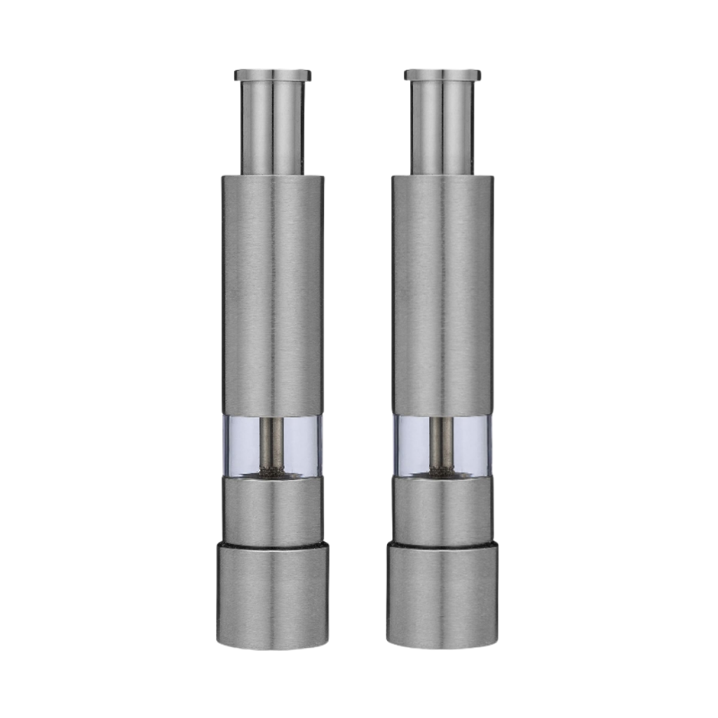 2 Piece Stainless Steel Salt and Pepper Grinder Shop Today. Get it