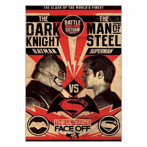 Dark Knight VS Man Of Steel Poster - A1