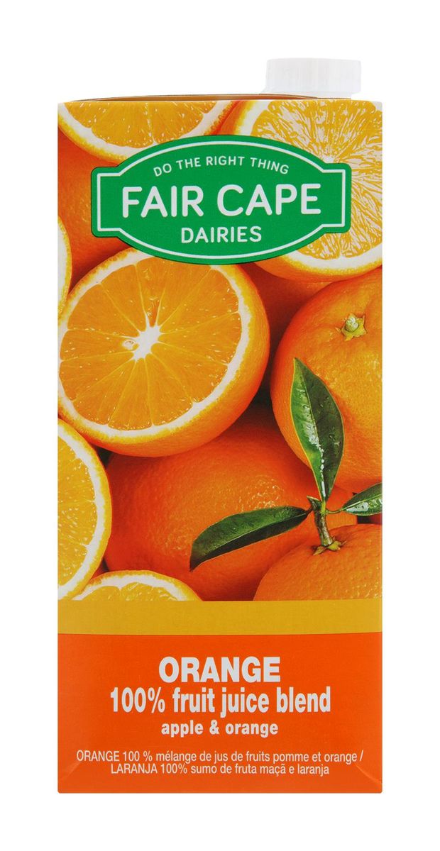 Fair Cape Daires 100 Orange Juice 6x1L Buy Online in South Africa