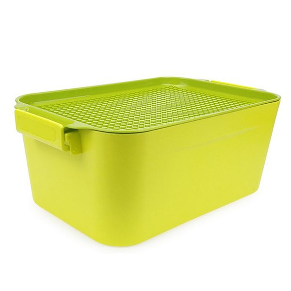 Building Block Storage Box Children's Toy Box Building Block Box-Green