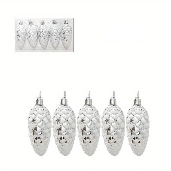 10 Multi-Use Painted Pine Cone Christmas Ornaments