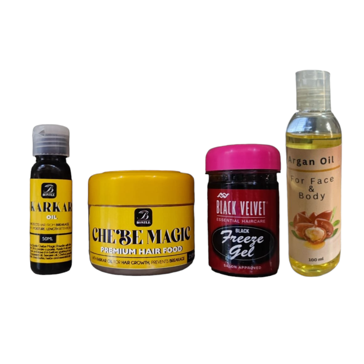 Karkar Oil, chebe hair food, black freeze gel with argan oil | Shop ...