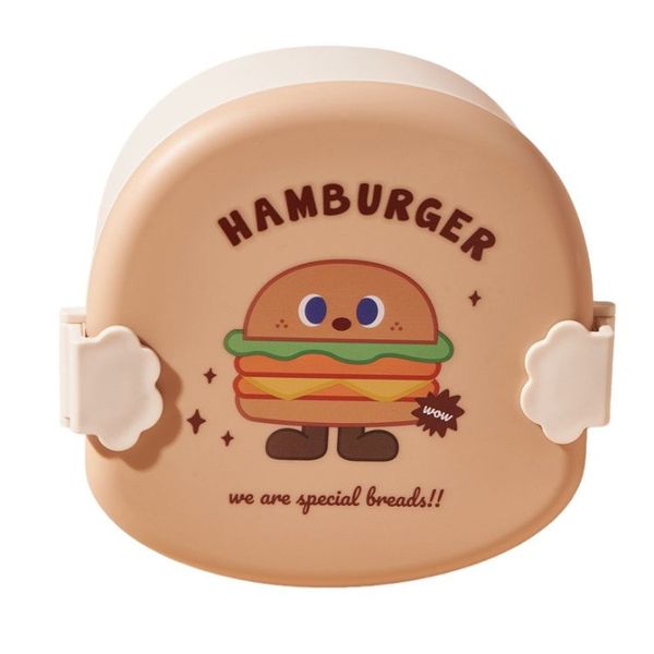 Food Shaped Snack Box - Hamburger with Khaki Cover