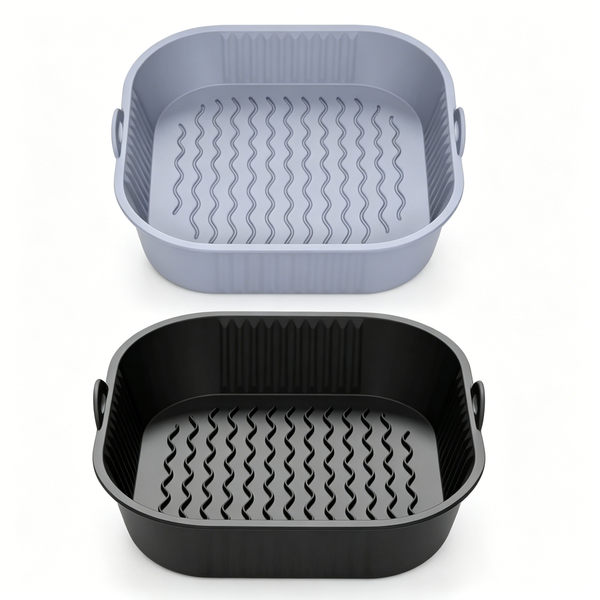 Silicone Baking Molds - 2-Piece Set - Oil-Resistant &amp; Heat-Resistant