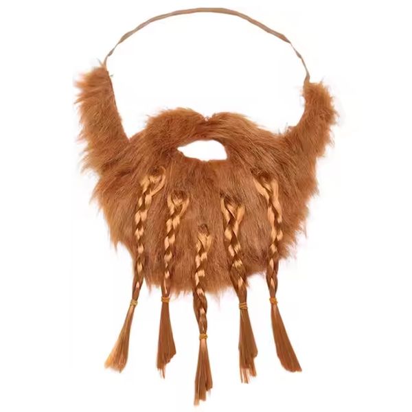Party Cosplay Ginger Viking Beard for Kids &amp; Adults Costume (30cm)